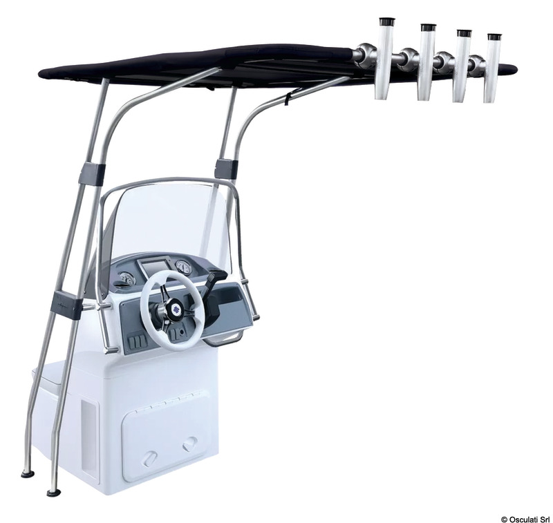 Aluminium T-Top 1700 x 1200 x 2010 mm Black