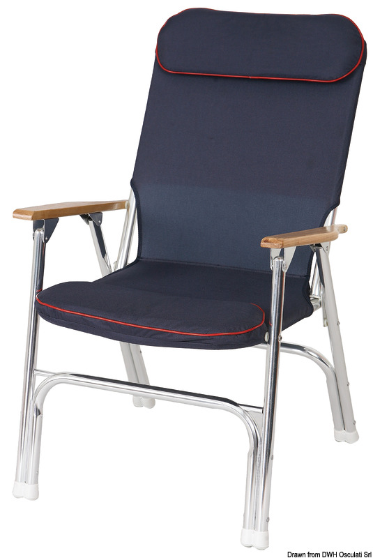 Super-deck foldable padded chair