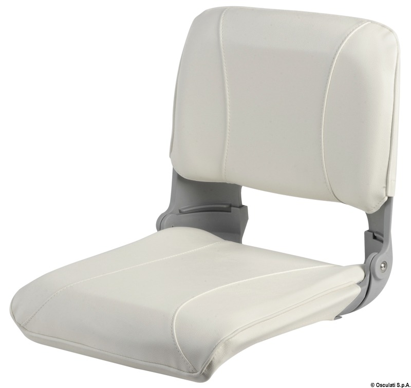 Seat foldable backrest and pull-out padding white