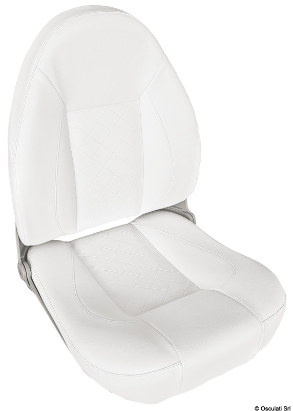 Comfort seat CP48 w/high foldable back White RAL9010