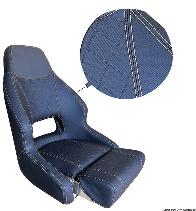 Padded seat w/Flip up RM52 Dark blue
