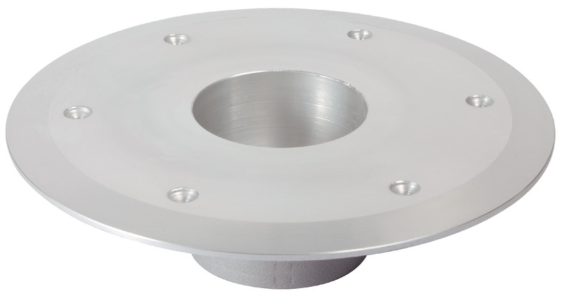 Spare support polished anodized aluminium Ø 80