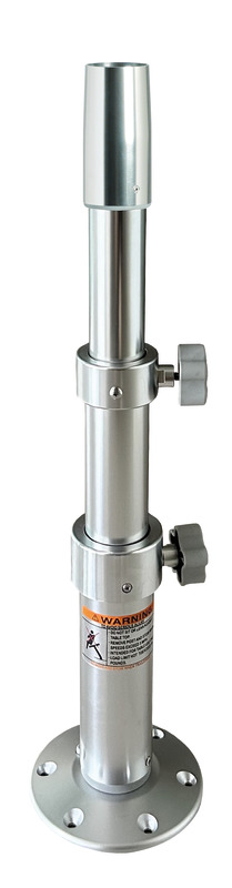 Large thread Lock tri-telescopic table pedestal 450/700 mm