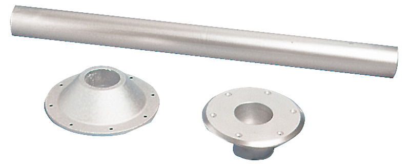 Table pedestal anodized aluminium Heavy Duty 70 cm