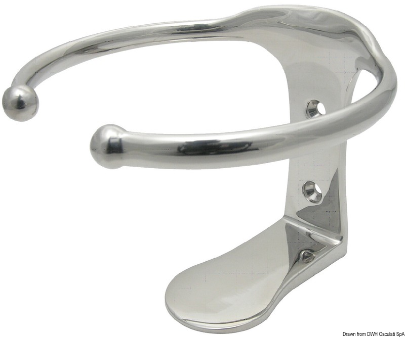 1 cup drink holder AISI 316 screw fixation 106x106
