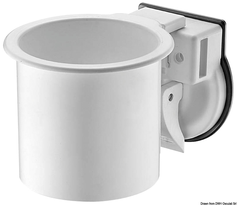 Glass holder w/suction cup 70mm