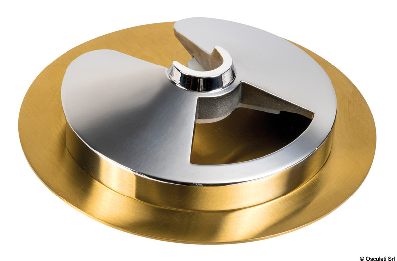 Stainless steel glass holder with gold finish