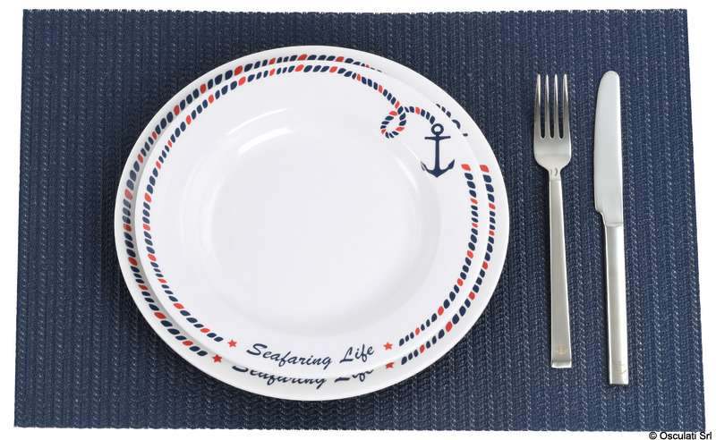 Anti-skid tablemat blue 30x36 cm