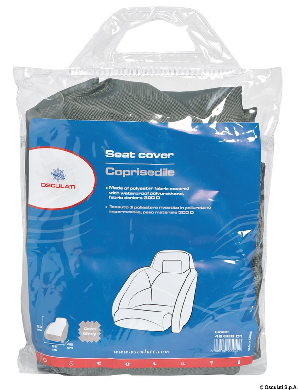 Fabric two-seat grey cover 53x90x89cm 300D