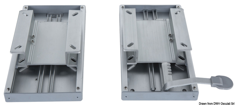 Twin slide for double seat