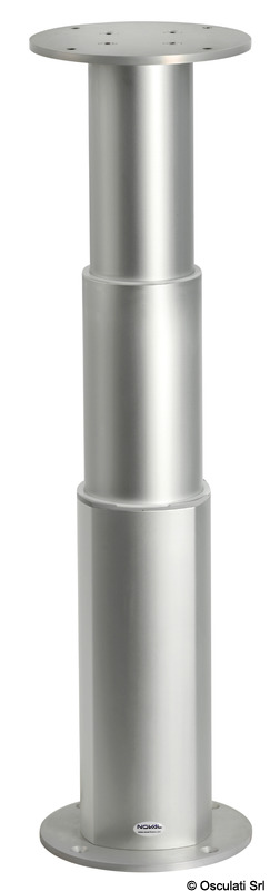Round aluminum pedestal 3-heights 24V