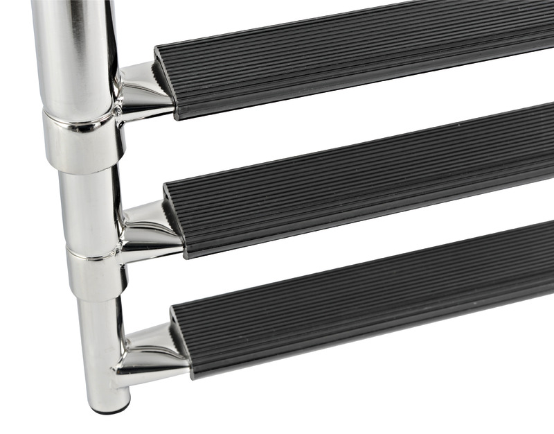 Telescopic large ladder AISI316 4 steps