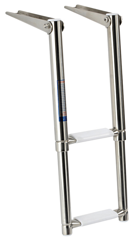 Telescopic narrow ladder AISI316 2 steps