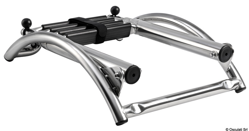 Quick-release ladder for dinghies 4 steps