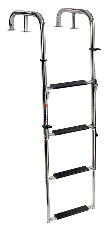 4-step telescopic platform ladder short