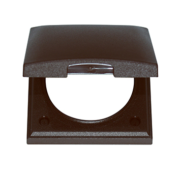 Berker Frame with lid brown