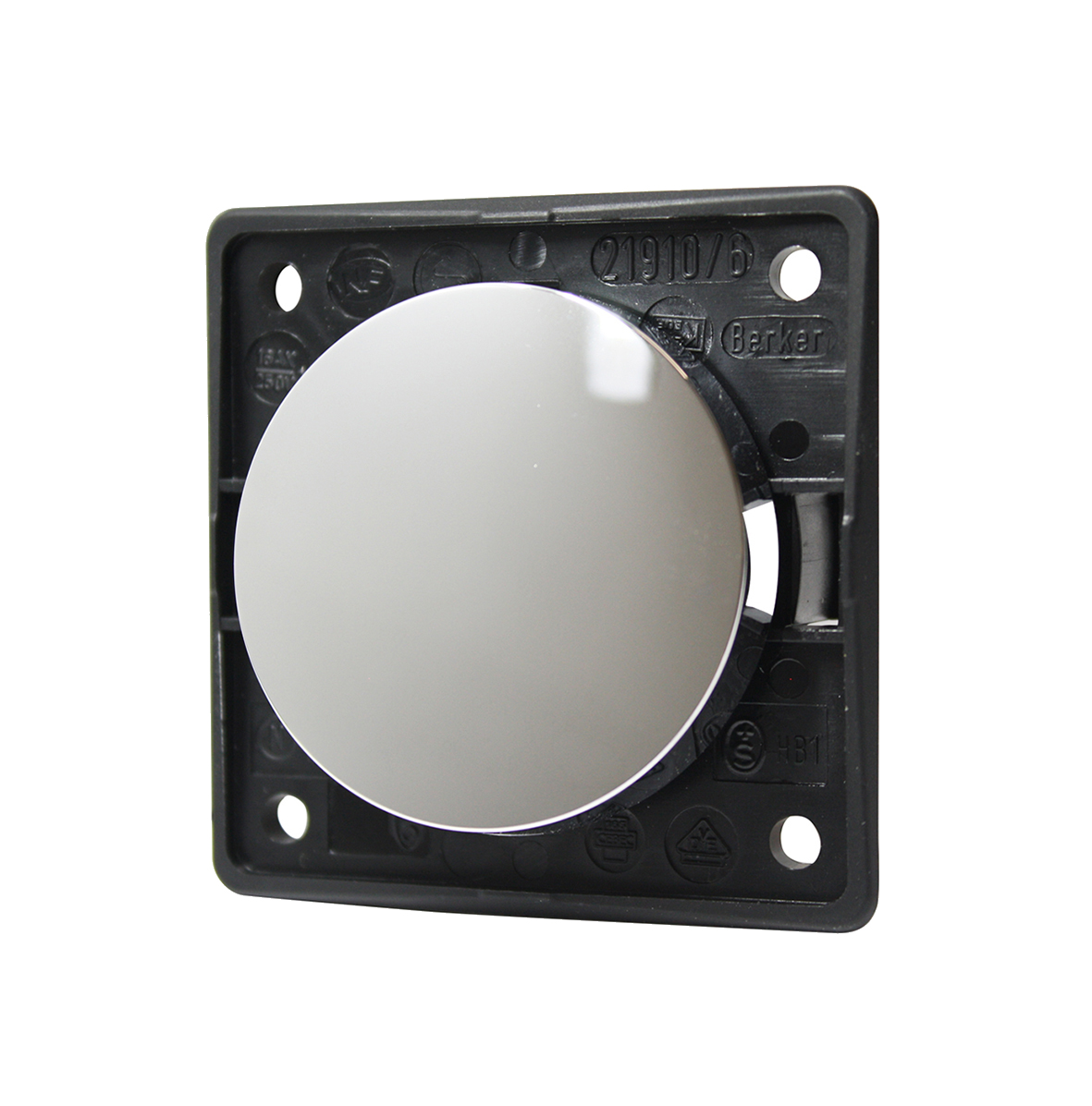 Berker Change-over rocker switch 1-Pole chrome