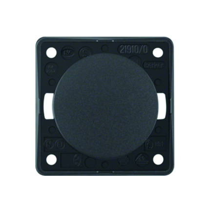 Berker Rocker Push-button NO contact 1-pole antracite