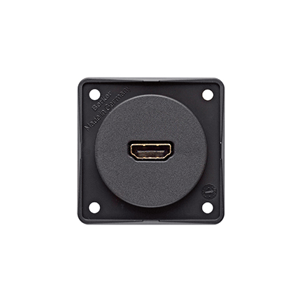 Berker HDMI socket outlet anthracite