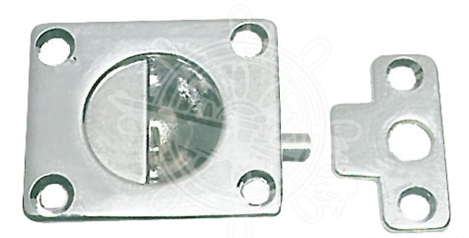 Locker latch 45x42 mm chromed brass