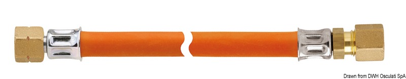 Pipe G 1/4 LH x RVS 8 x 400 mm