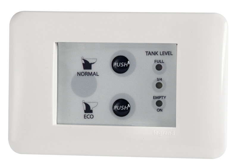 Toilet unit control panel