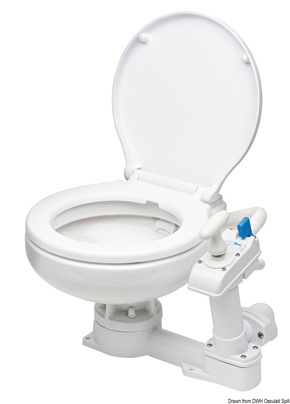 Compact manual toilet plastic board