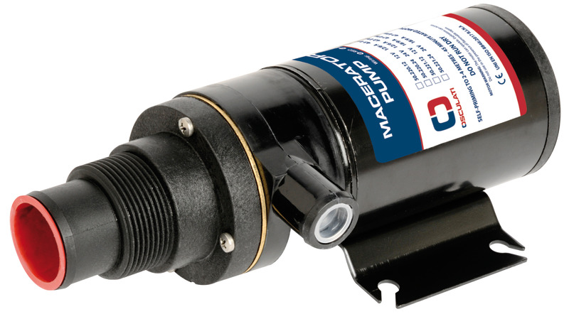 Self-priming macerator 24 V 43 l/min