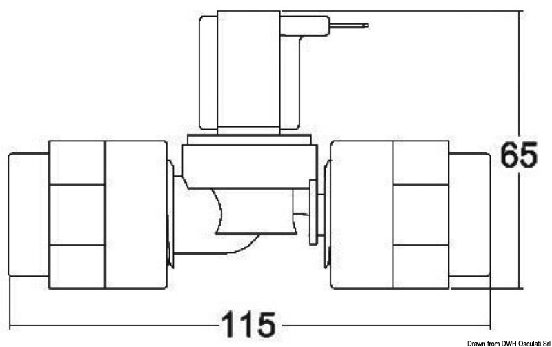 TECMA plastic solenoid valve 12 V