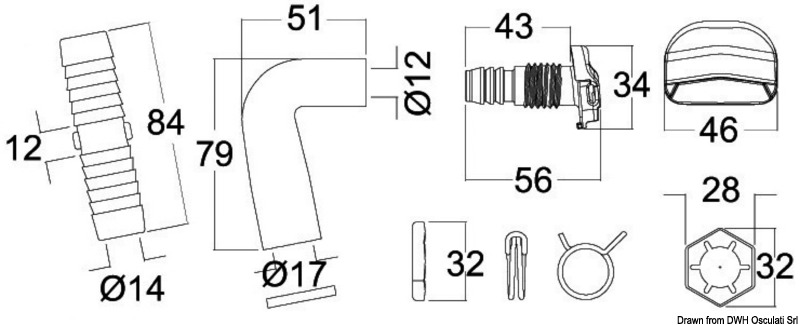TECMA inlet nozzle white