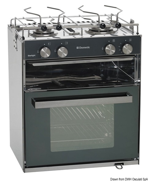 DOMETIC Slim Starlight gas cooker 2 burners