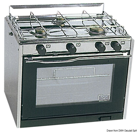 TECHIMPEX XL3 cooker 3 burners+oven