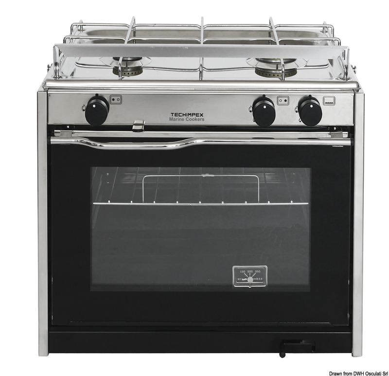 TECHIMPEX XL2 cooker 2 burners+oven
