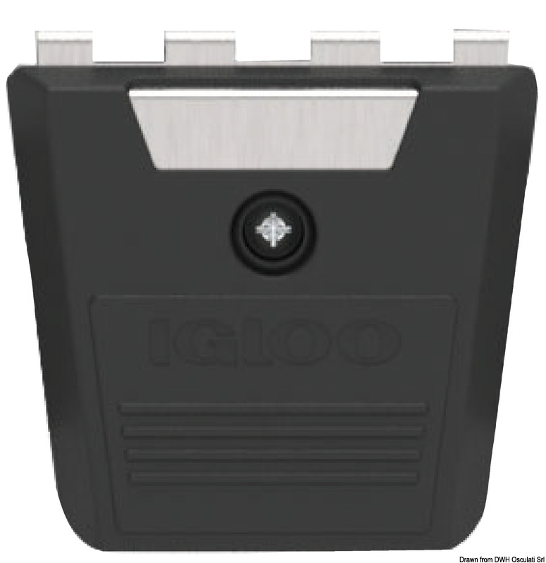 Plastic/SS lock for IGLOO ice makers