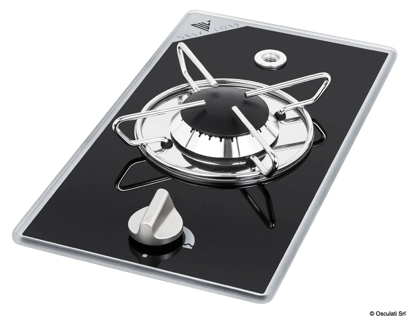 Gas hob N.1 pyroceram burner 365 x 195 mm