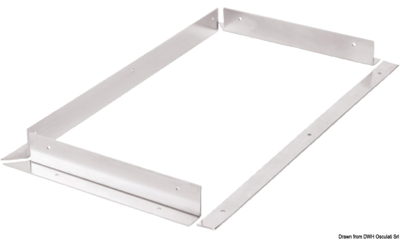 SS frame for drawer fridge mounting