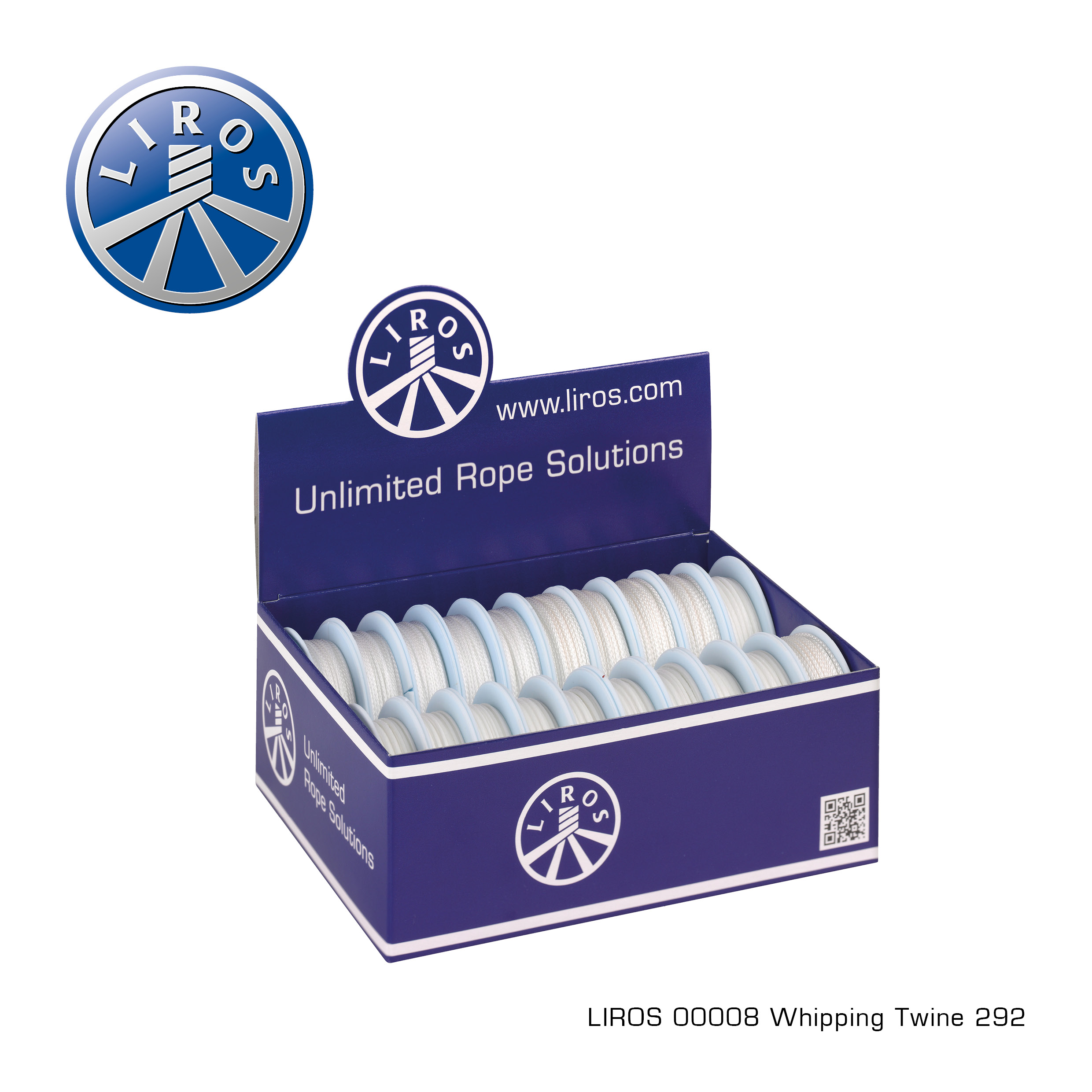 Whipping Twine heavy waxed White 1.5mm x 20m (20pcs)