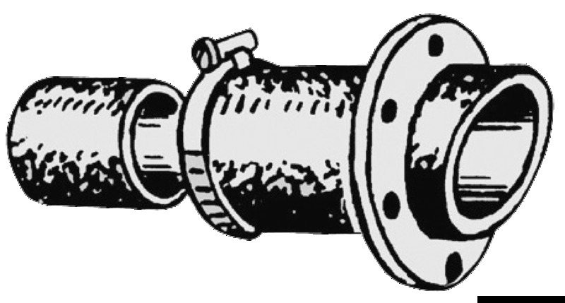 Exhaust pipe 50/60 mm