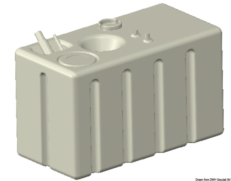 Cross-linked polyethylene fuel tank 248 l