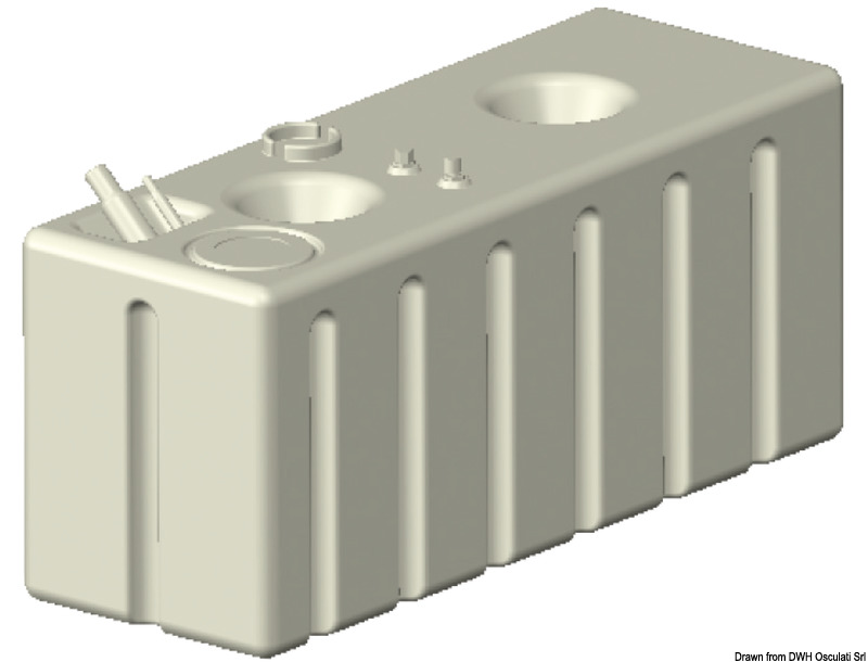 Cross-linked polyethylene fuel tank 336 l