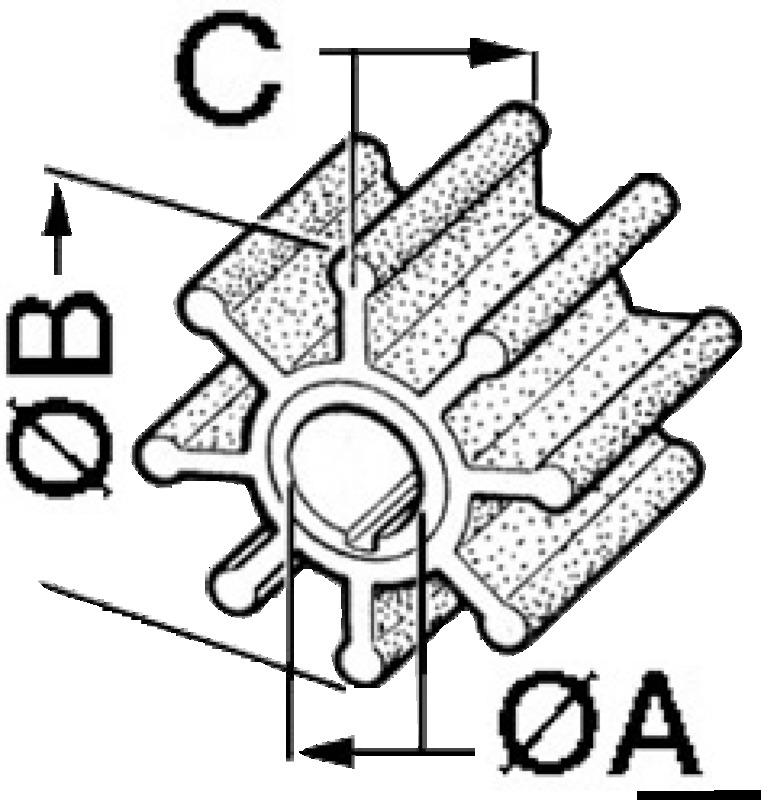 Impeller TOHATSU 60/140 HP