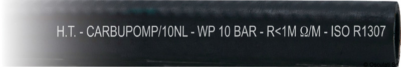 Rubber fuel pipe black 25m roll