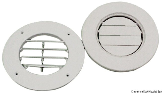 Air grid ABS white 163 mm