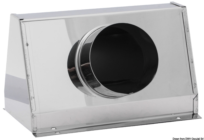 SS container for 1 x 75mm Ø tube