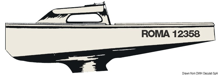 Self-adhesif plastic S white 20cm