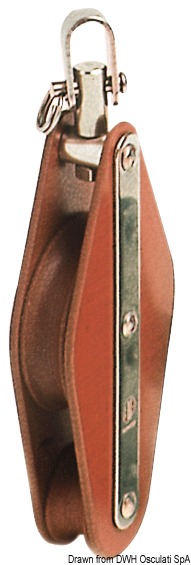 Tufnol HYE block 2 pulleys 10x35mm ZBW