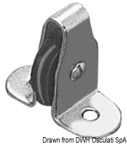 SS small vertical block nylon sheave 8 mm
