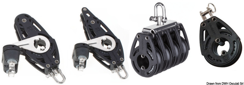 Double fiddle block w/becket u. cam cleat B