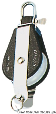 Single block w/becket fixed or swivel head A