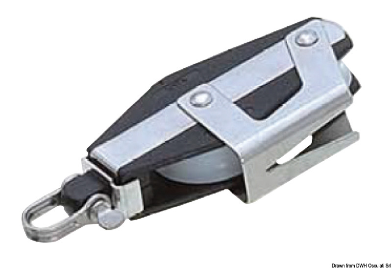 Plastinox violin block 2pulleys 8x34 w/cam